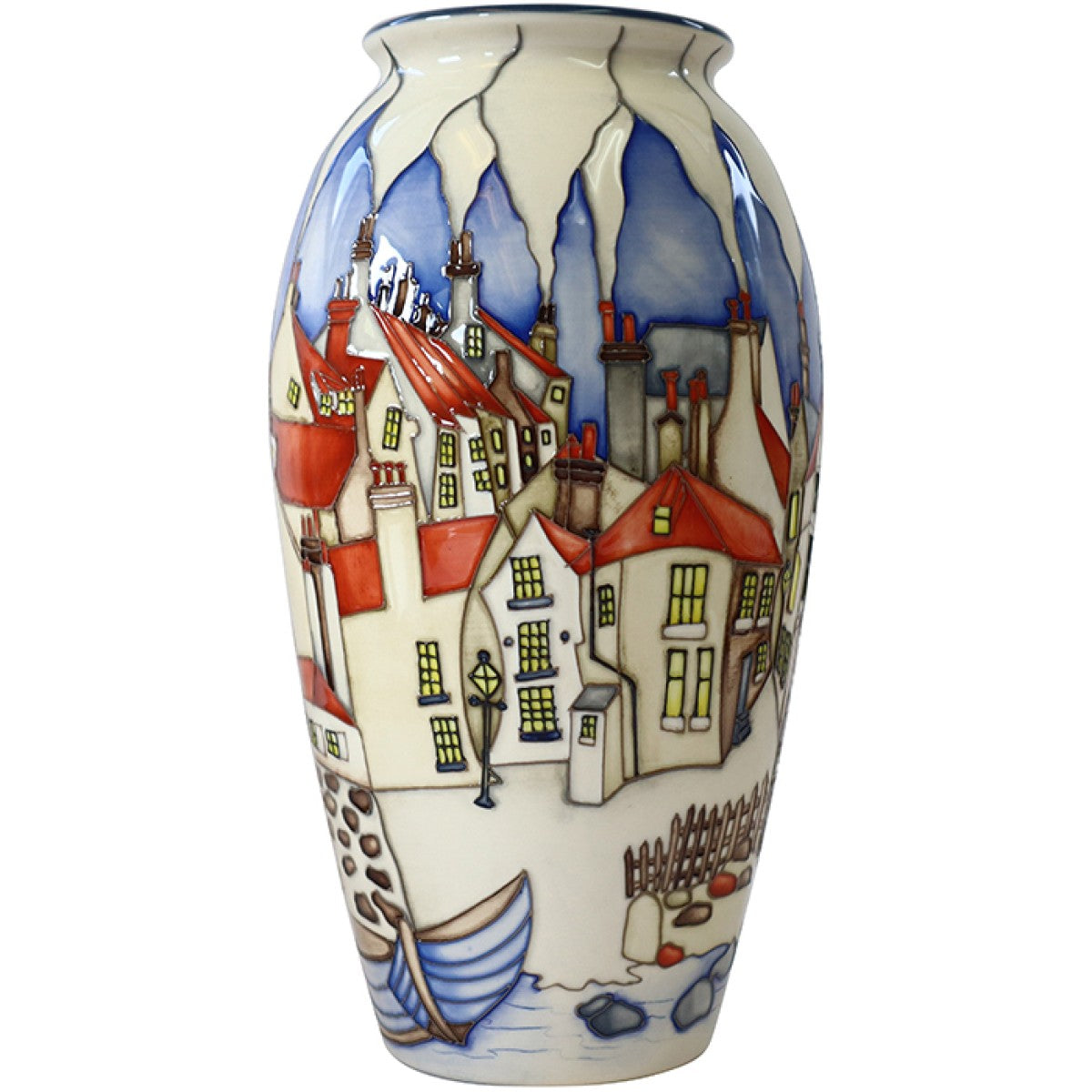 Moorcroft Robin Hoods Bay Vase