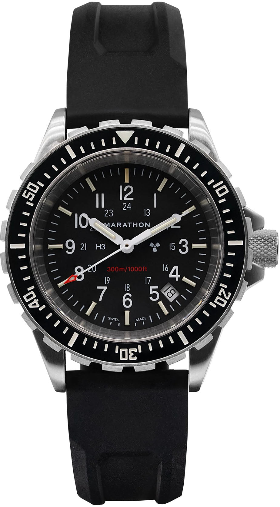 Marathon Watch Dive Large Divers Quartz TSAR - Black