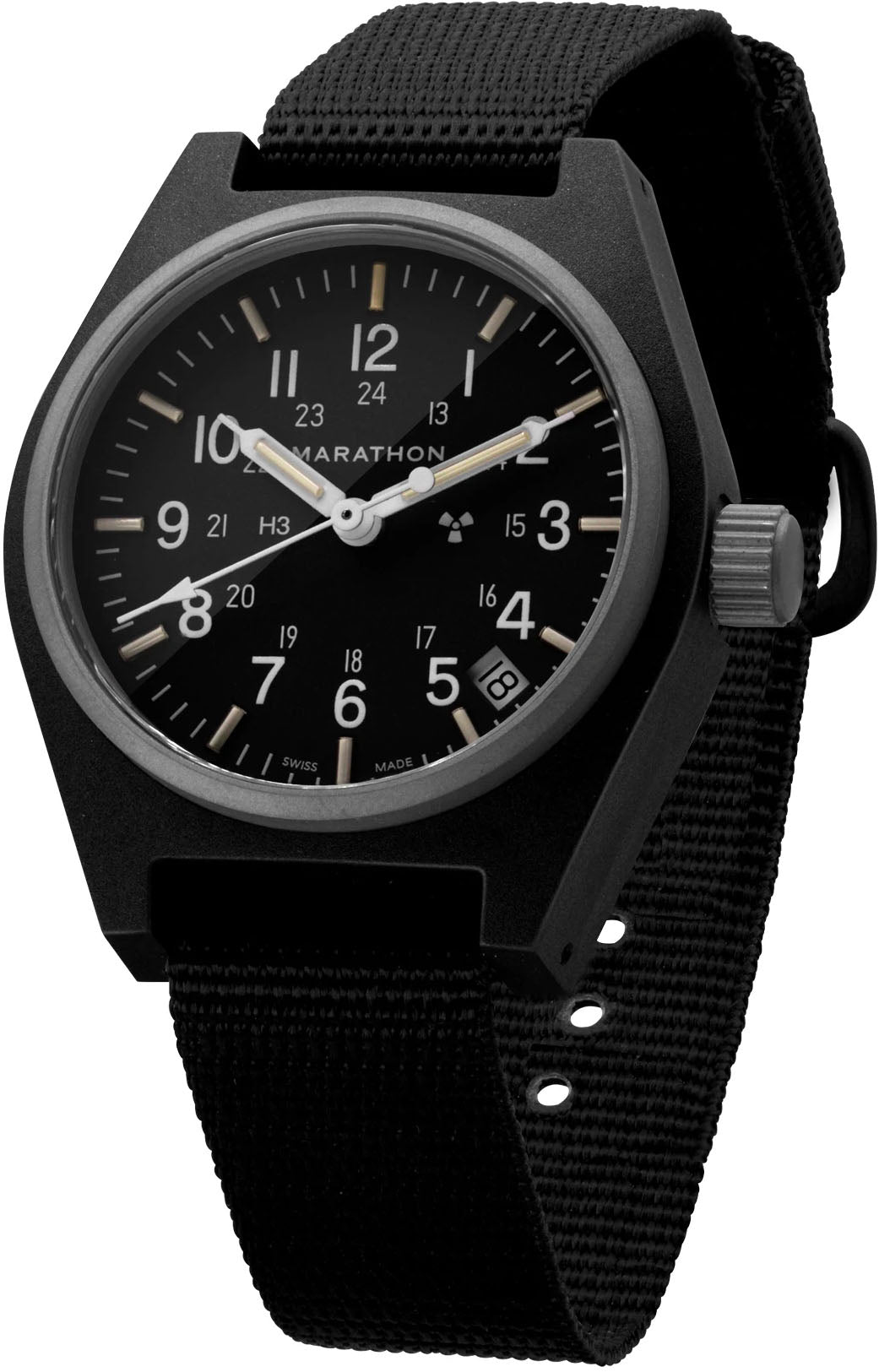 Marathon Watch General Purpose Black Quartz With Date GPQ - Black