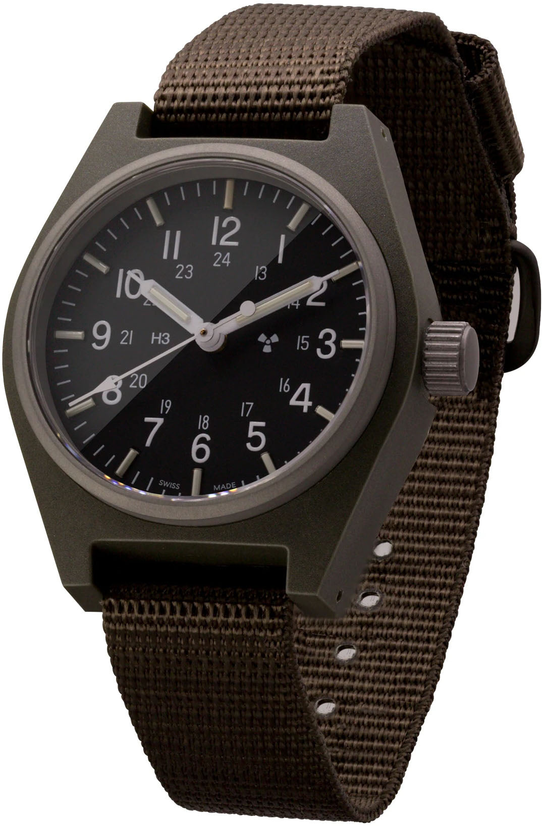 Marathon Watch General Purpose Sage Green Quartz GPQ - Black