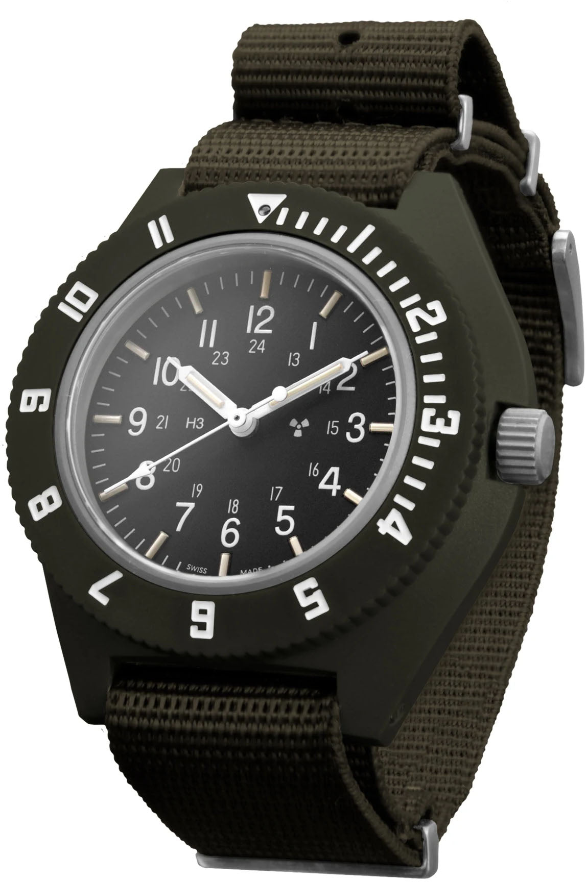Marathon Watch Navigator Sage Green Pilots - Black