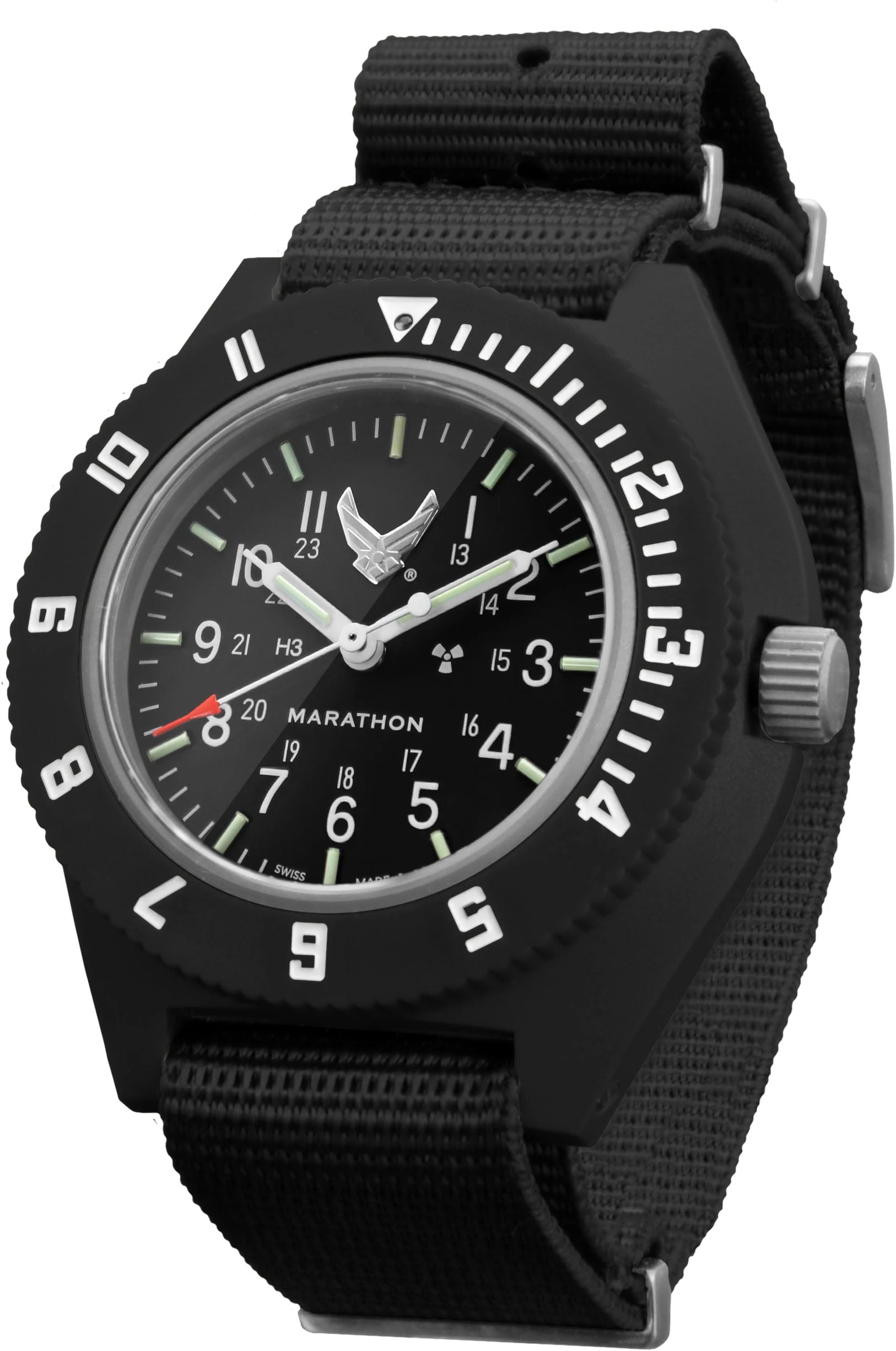Marathon Watch USAF Collection Official USAF Pilots Navigator - Black