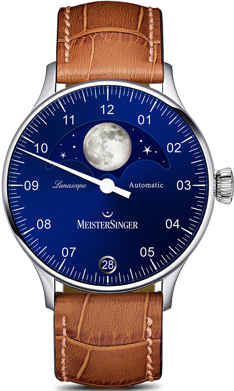 MeisterSinger Watch Lunascope - Blue