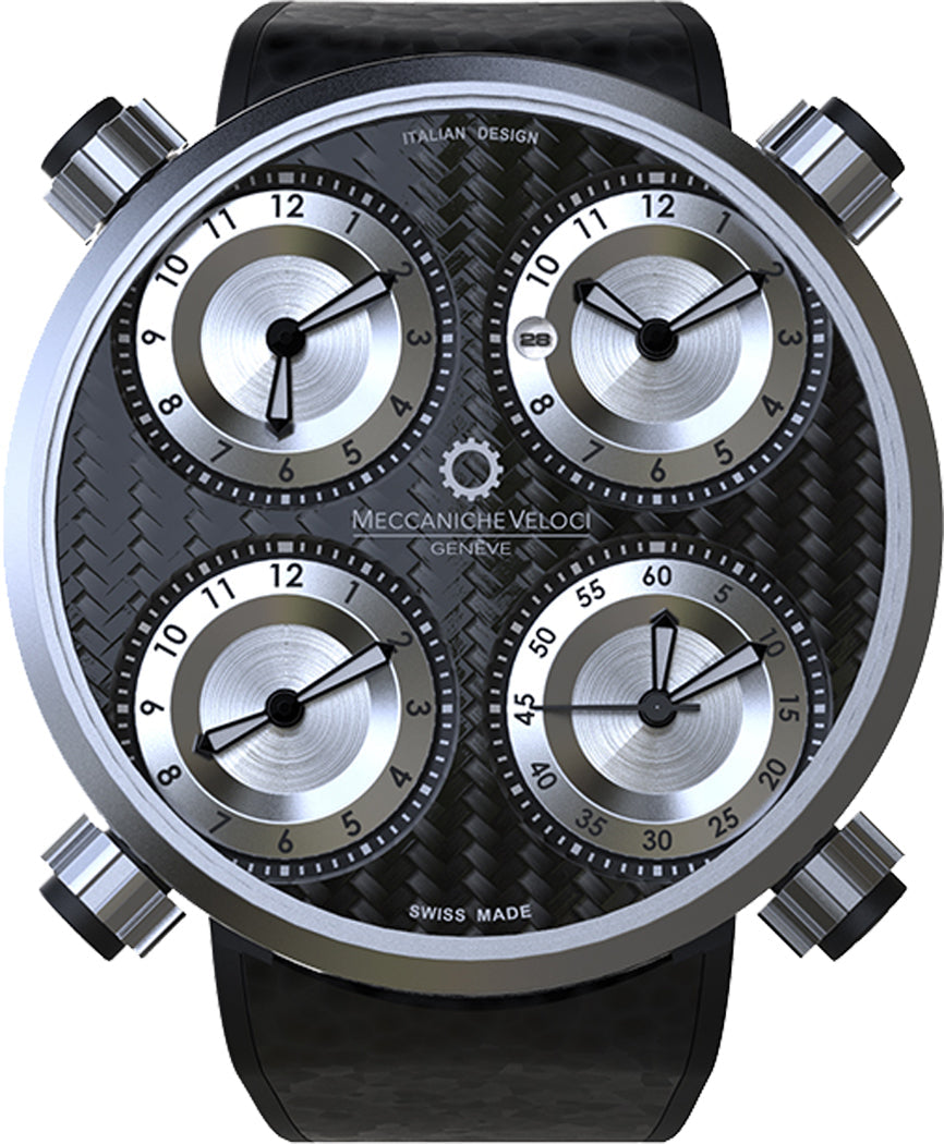 Meccaniche Veloci Watch Quattrovalvole CarboNero - Black