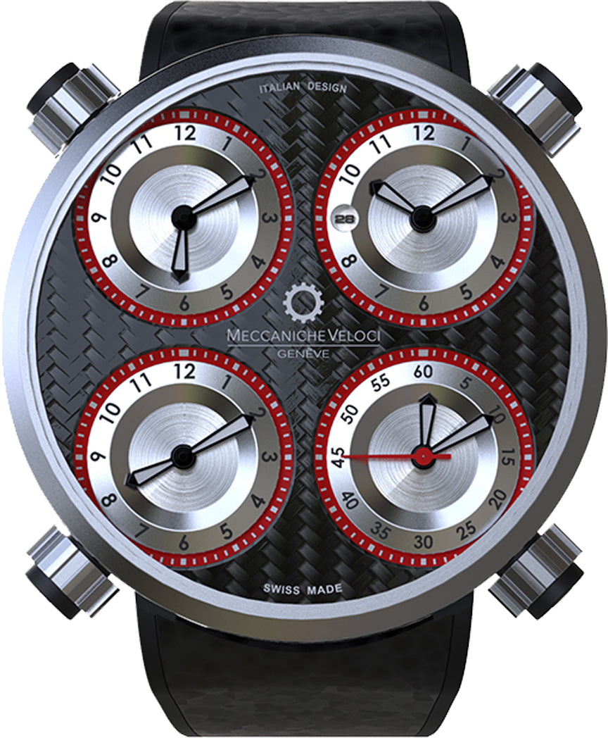 Meccaniche Veloci Watch Quattrovalvole CarboRosso - Black