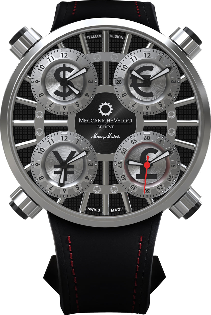 Meccaniche Veloci Watch Quattrovalvole MoneyMaker Black Limited Edition - Black