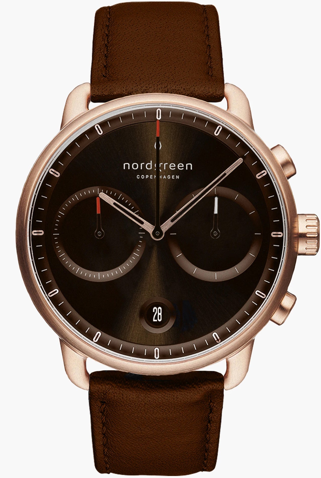 Nordgreen Watch Pioneer Sunray Brown Mens - Brown