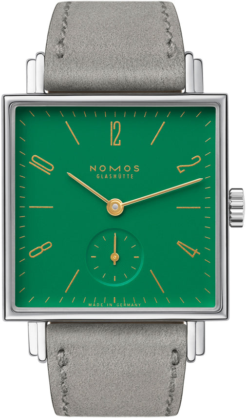 Nomos Glashutte Watch Tetra Clarchen Sapphire Crystal - Green