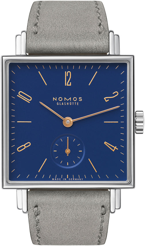 Nomos Glashutte Watch Tetra Nachtijall Sapphire Crystal - Blue