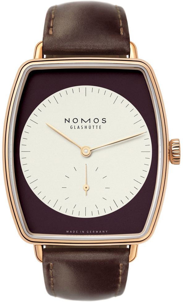 Nomos Glashutte Watch Lux Sable Sapphire Crystal - Aubergine