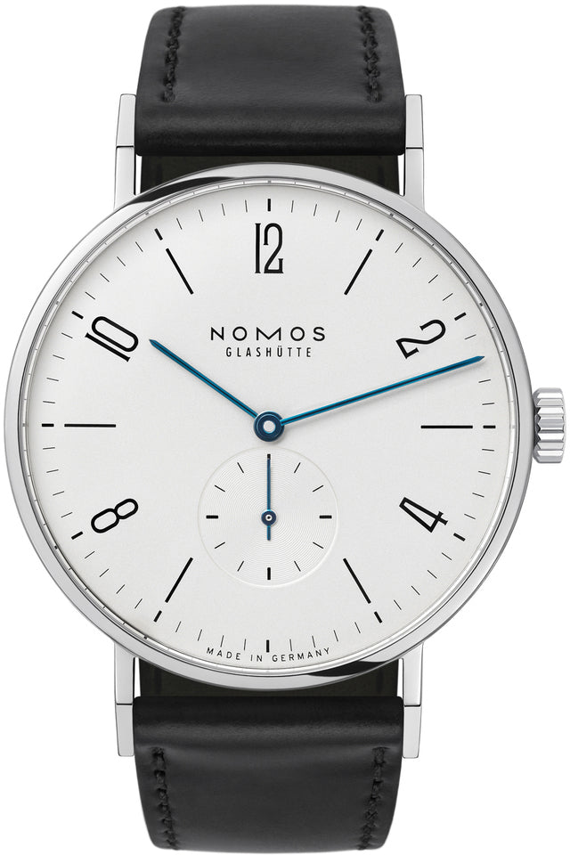 Nomos Glashutte Watch Tangente 38 Steel Back - White