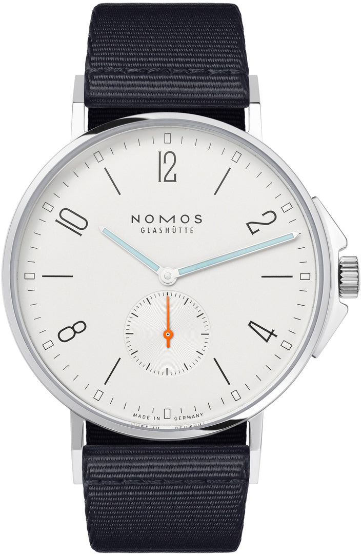 Nomos Glashutte Watch Ahoi Steel Back - White