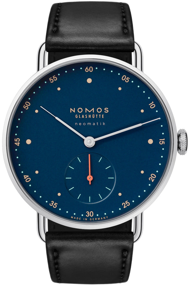 Nomos Glashutte Watch Metro Neomatik Nachtblau Sapphire Crystal - Blue