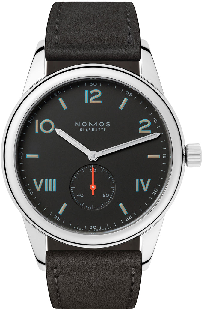 Nomos Glashutte Watch Club Campus 38 Nacht Steel Back