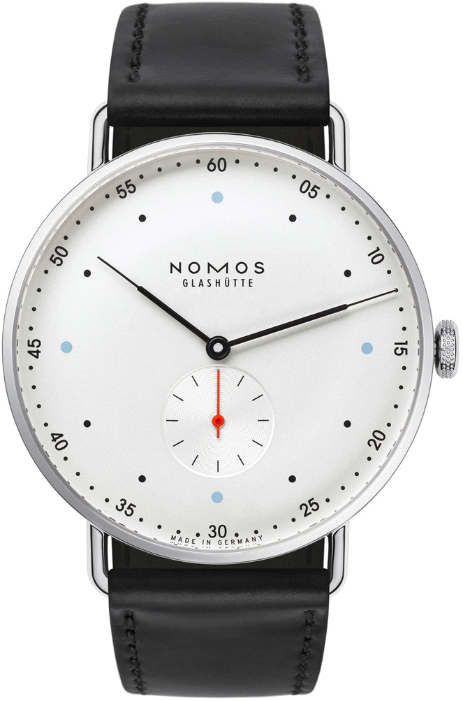 Nomos Glashutte Watch Metro 38 Sapphire Crystal - white