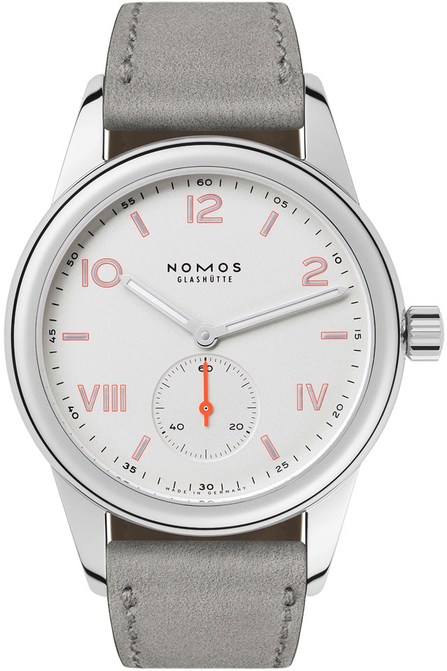 Nomos Glashutte Watch Club Campus Steel Back - Silver