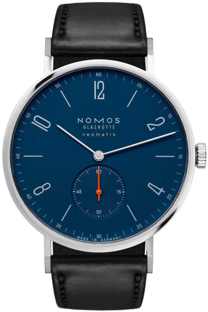 Nomos Glashutte Watch Tangente Neomatik 39 Nachtblau Sapphire Crystal - Blue