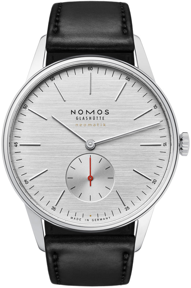 Nomos Glashutte Watch Orion Neomatik 39 Silvercut Sapphire Crystal - Silver
