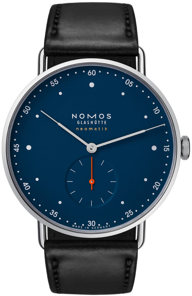 Nomos Glashutte Watch Metro Neomatik 39 Midnight Blue Sapphire Crystal - Blue