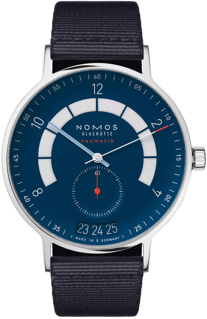 Nomos Glashutte Watch Autobahn Neomatik 41 Date Midnight Blue Sapphire Crystal - Blue