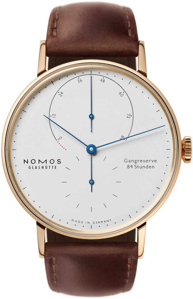 Nomos Glashutte Watch Lambda 39 Sapphire Crystal - Silver