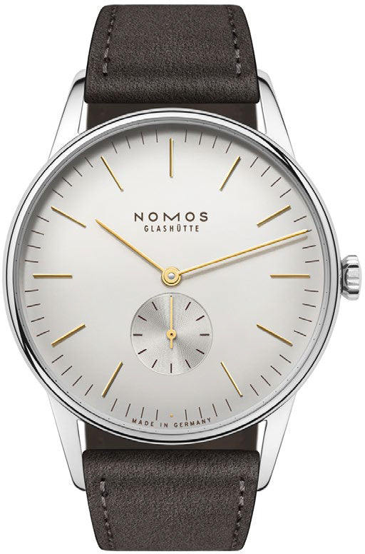 Nomos Glashutte Watch Orion 38 Silver Sapphire Glass - Silver