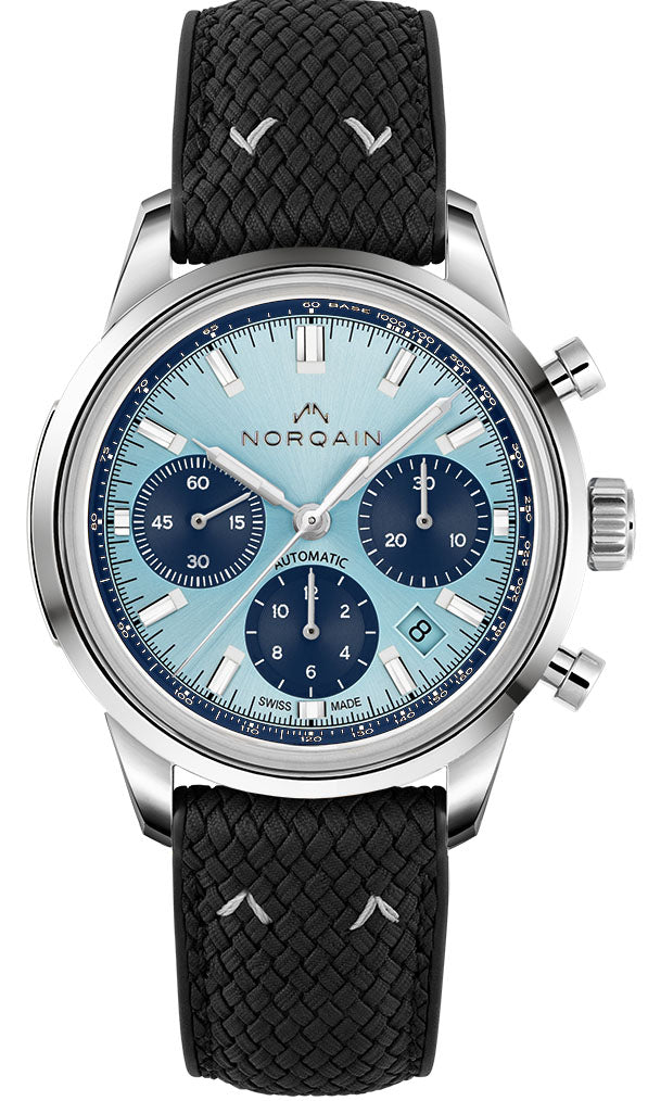 Norqain Watch Freedom 60 Chrono 40mm Sky Blue Rubber Limited Edition