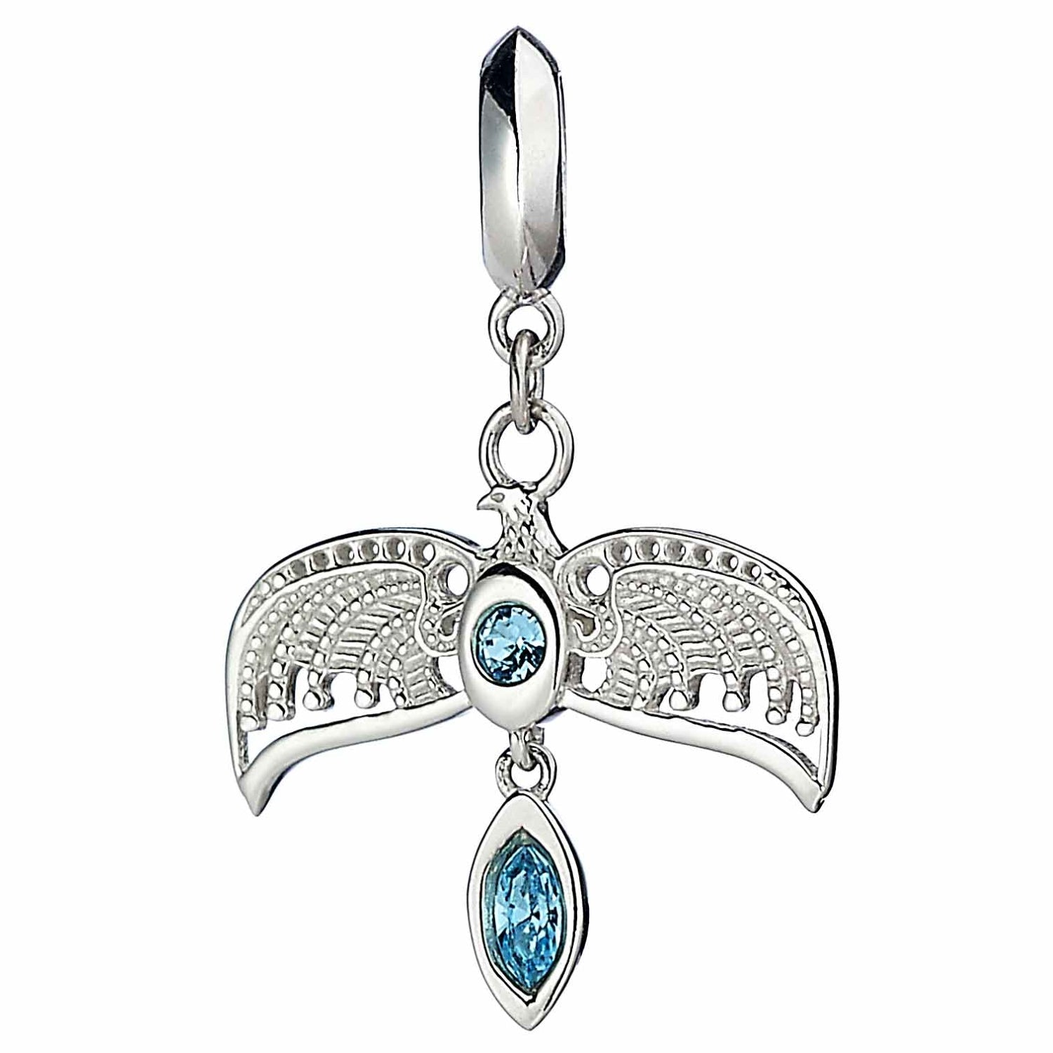 Official Harry Potter Sterling Silver Diadem Crystal Slider Charm - Silver