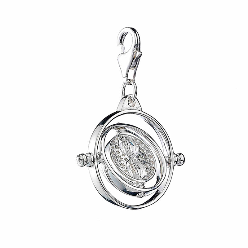 Official Harry Potter Sterling Silver Time Turner Embellished Clip On Charm
