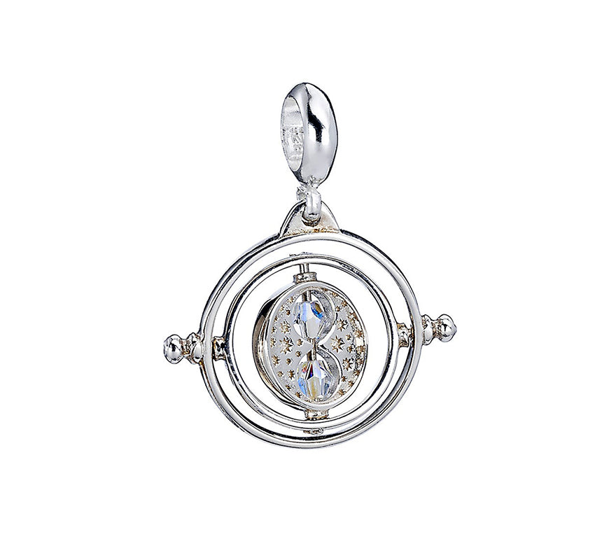 Official Harry Potter Sterling Silver Time Turner Embellished Slider Charm