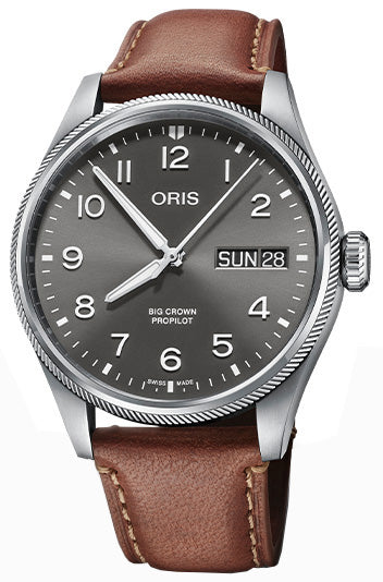 Oris Watch Big Crown ProPilot Big Day Date Leather - Grey