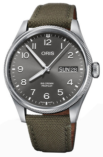 Oris Watch Big Crown ProPilot Big Day Date Textile - Grey