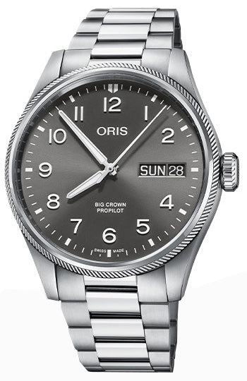 Oris Watch Big Crown ProPilot Big Day Date Bracelet - Grey