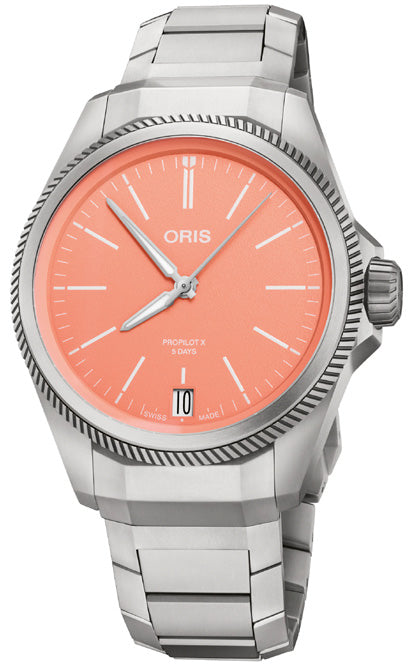 Oris Watch ProPilot X Calibre 400 Salmon