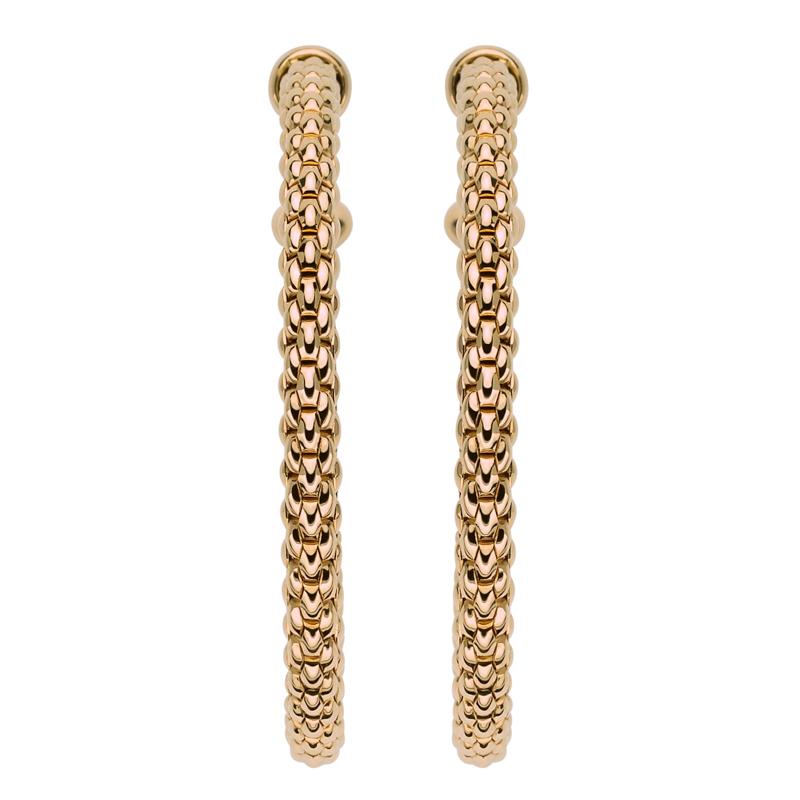 Fope Essentials 18ct Rose Gold Large Hoop Earrings