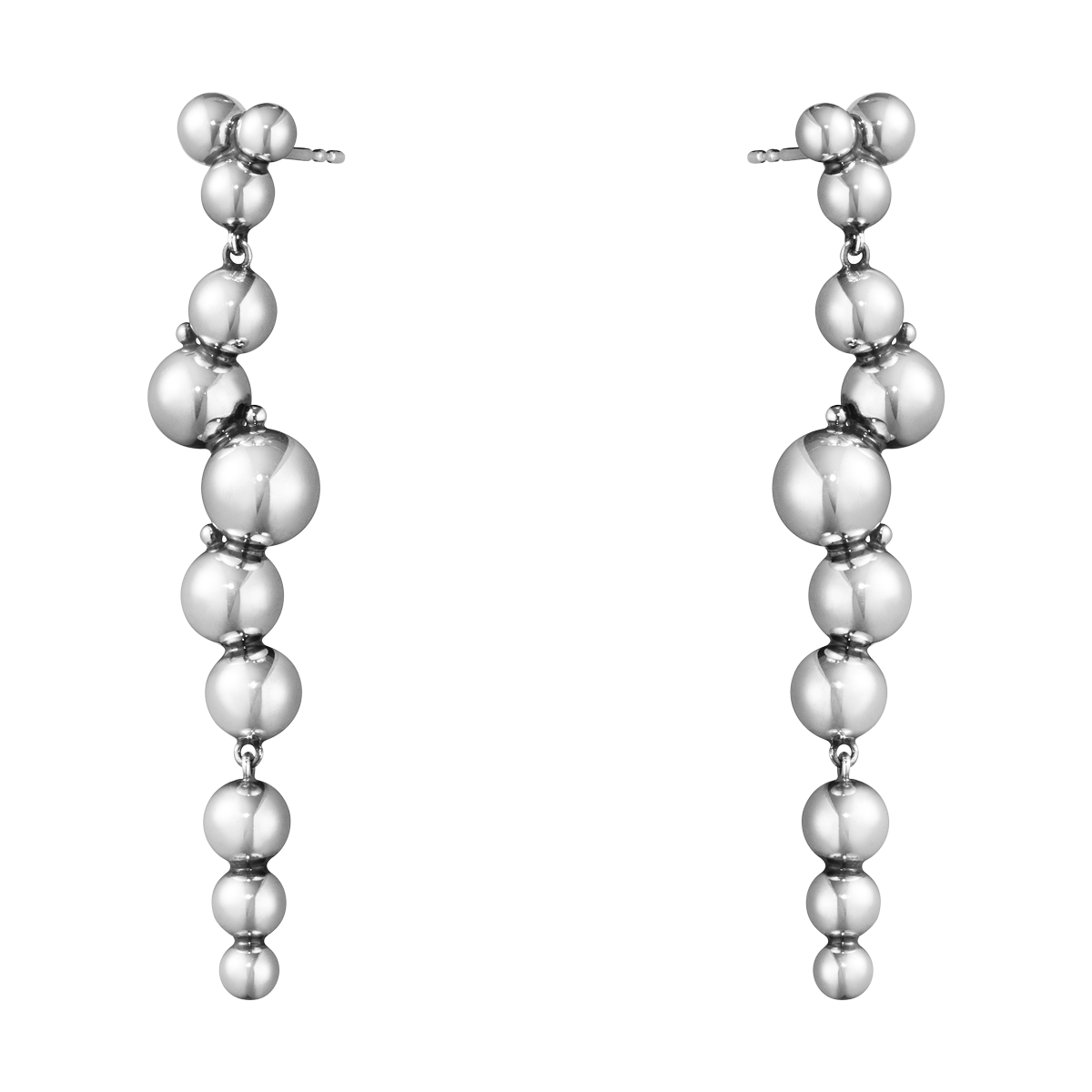 Georg Jensen Moonlight Grapes Sterling Silver Drop Earrings