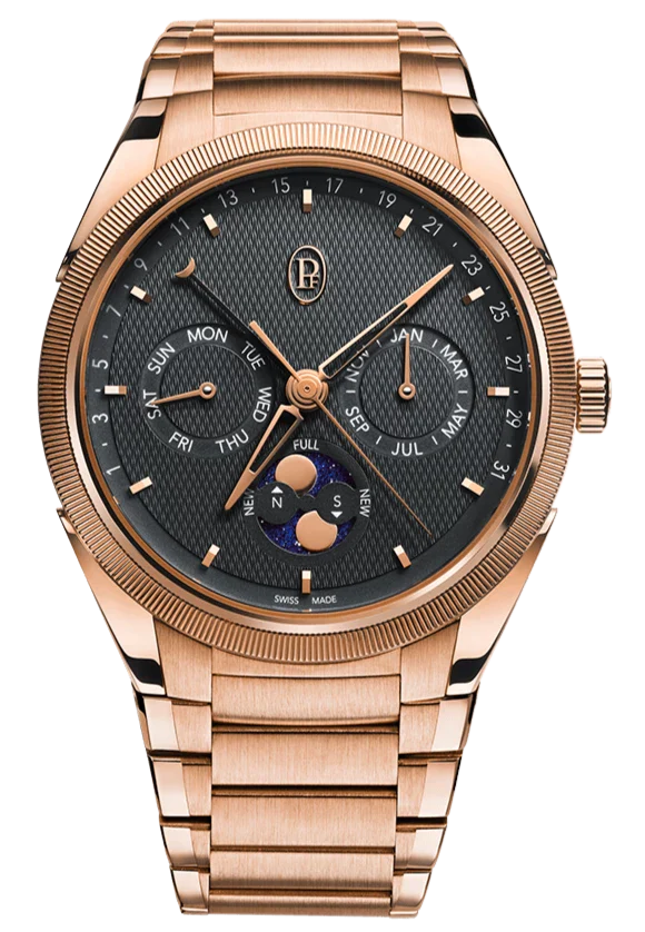 Parmigiani Fleurier Watch Tonda PF Annual Calendar Rose Gold - Grey