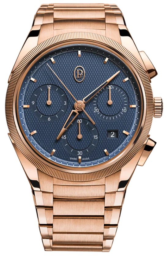 Parmigiani Fleurier Watch Tonda PF Chronograph Rose Gold - Blue