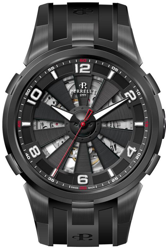 Perrelet Watch Turbine Skeleton - Black