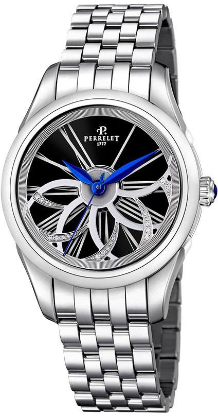 Perrelet Watch Diamond Flower Amytis - Black