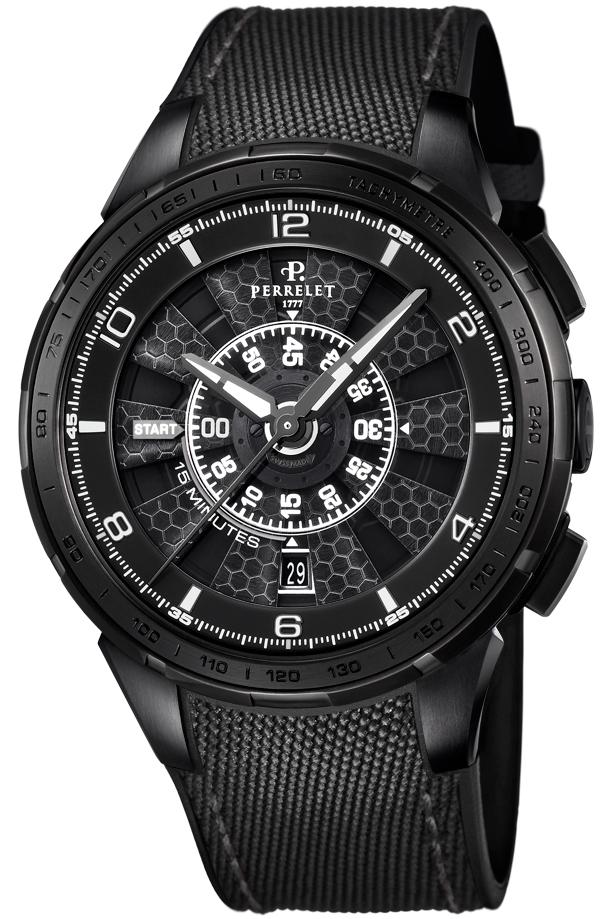Perrelet Watch Turbine Chrono Sport - Black