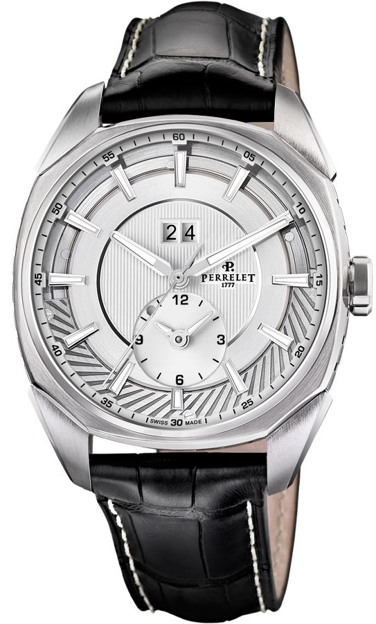 Perrelet Watch LAB Peripheral Dual Time Big Date - Silver