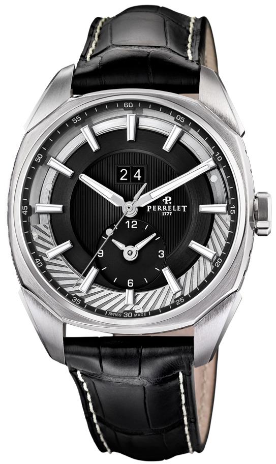 Perrelet Watch LAB Peripheral Dual Time Big Date - Black