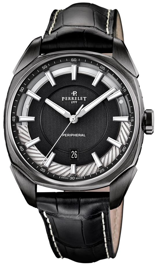 Perrelet Watch LAB Peripheral 3 Hands Date - Black