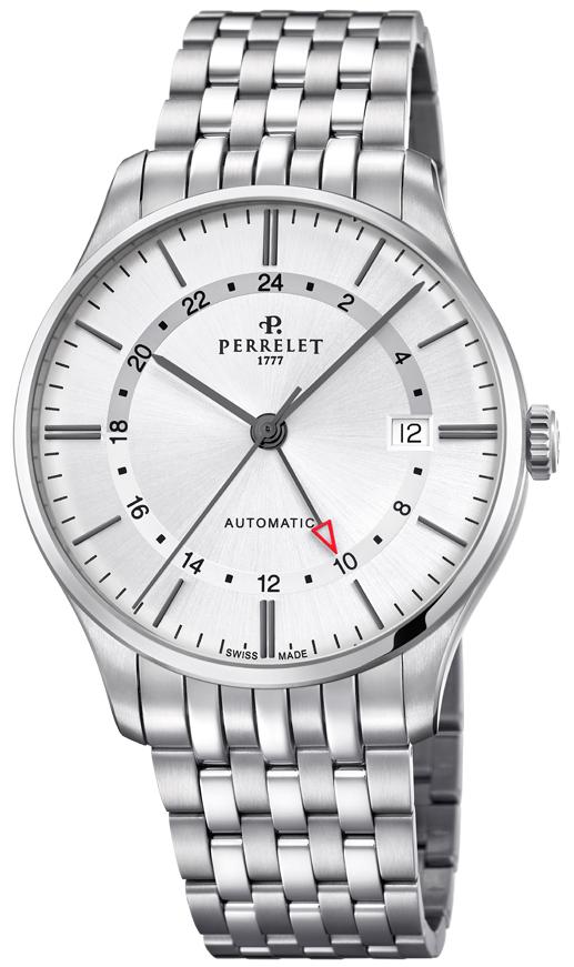 Perrelet Watch Weekend GMT - Silver