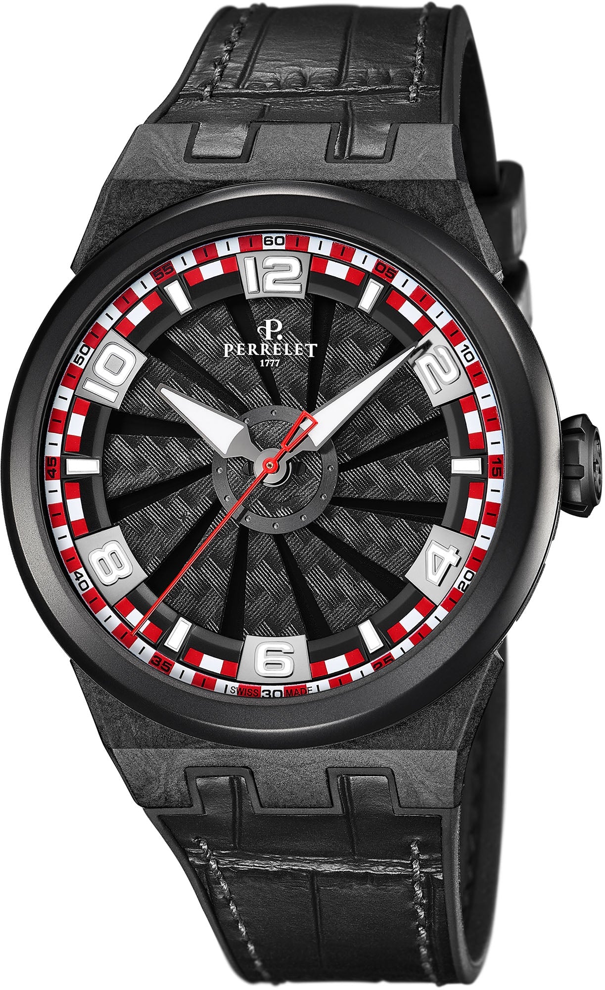 Perrelet Watch Turbine Racing Carbon - Black