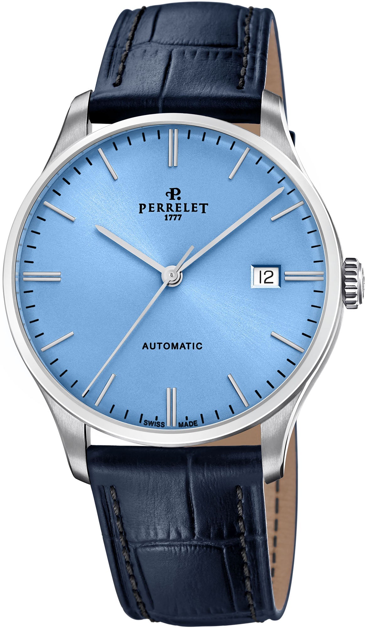 Perrelet Watch Weekend 3 Hands Ice Blue