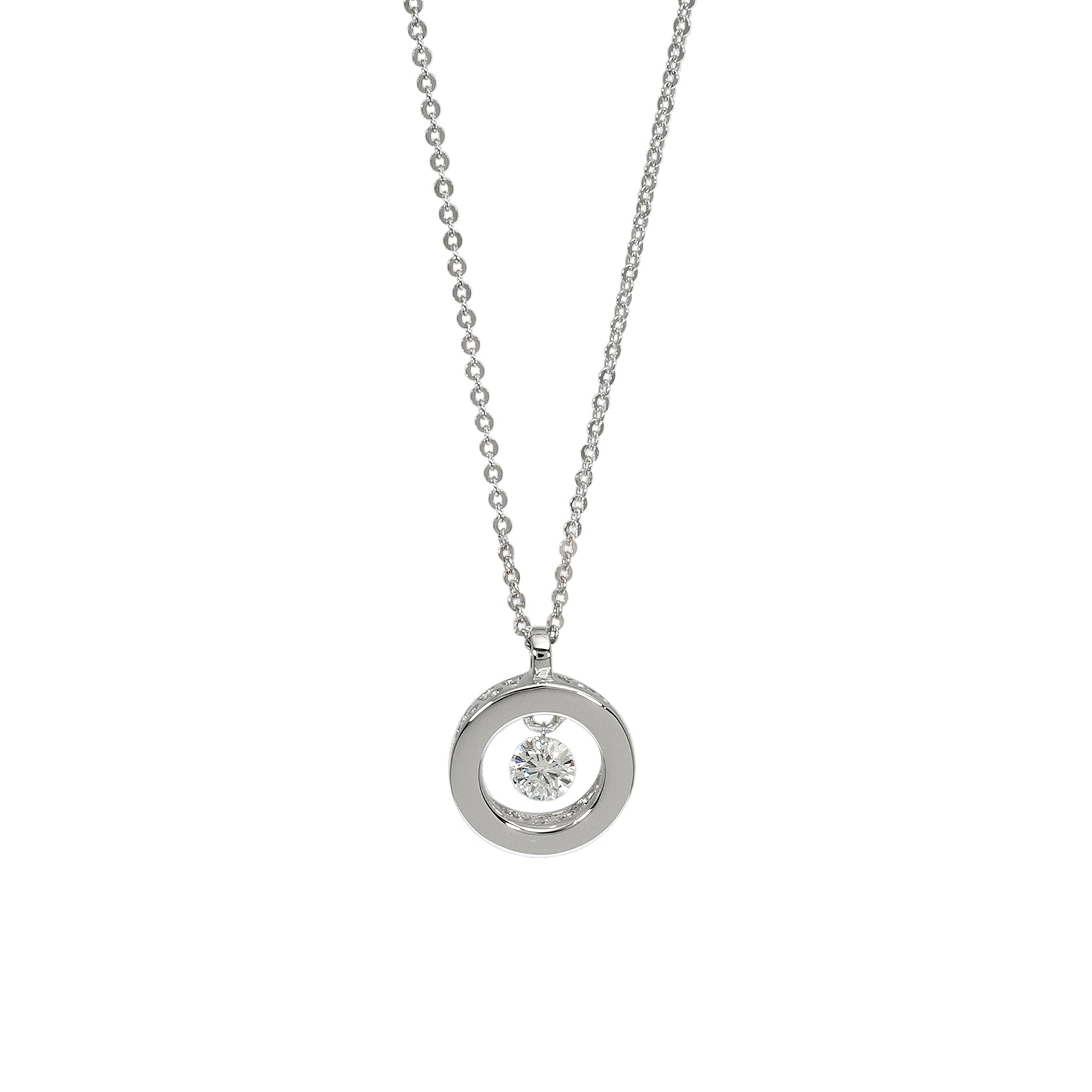 Ponte Vecchio Vega 18ct White Gold 0.15ct Diamond Necklace