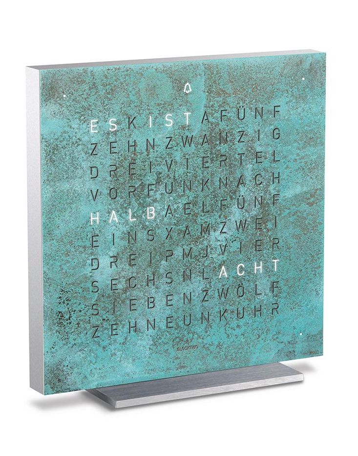 QLOCKTWO Touch Creators Edition Vintage Copper Table Clock - Copper