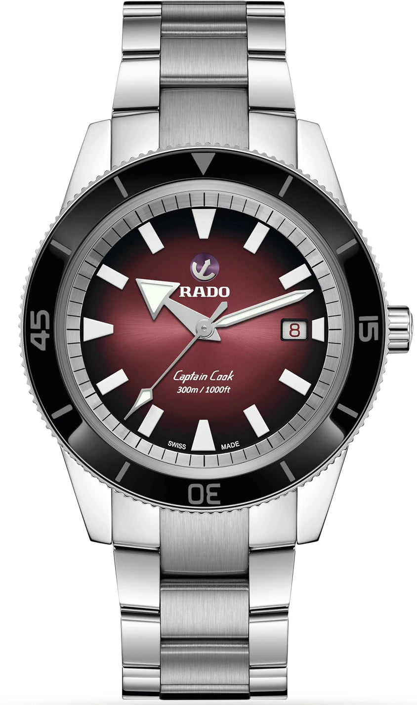 Rado Watch Captain Cook Automatic Red - Red